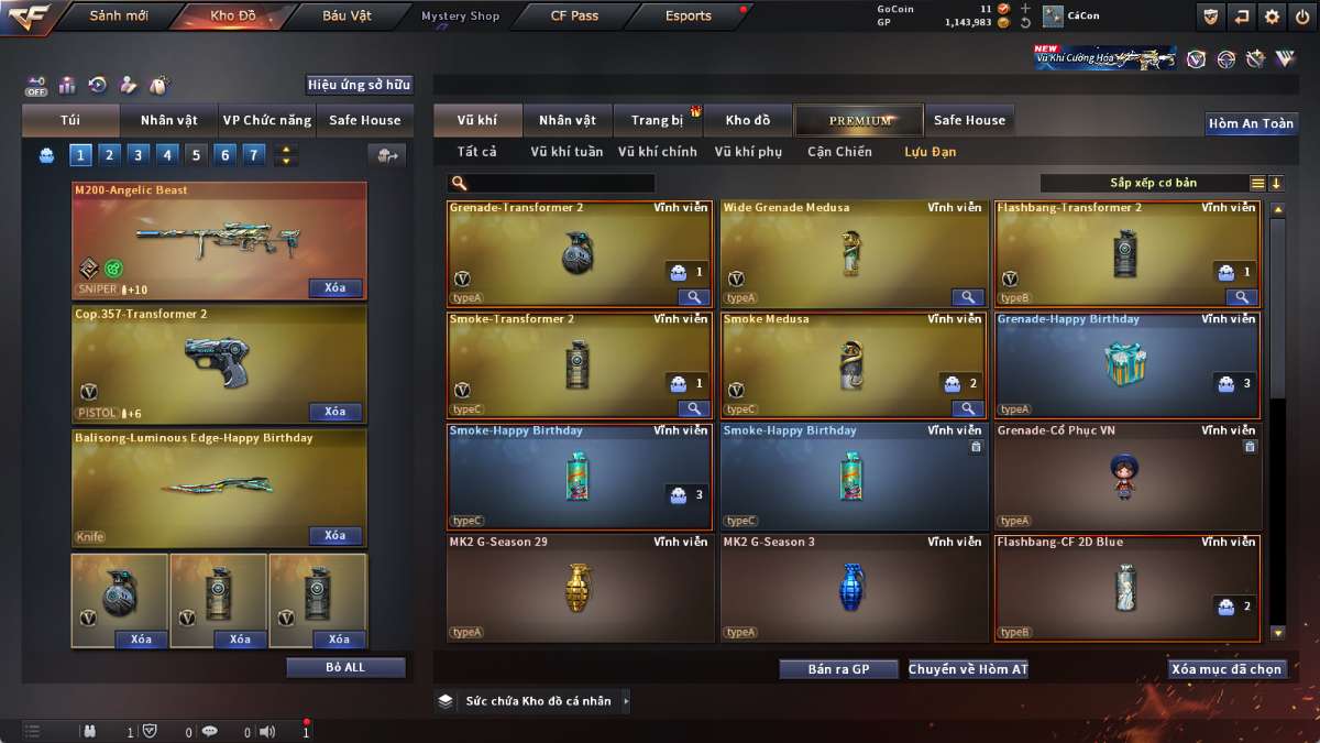shop acc cf uy tin gia re